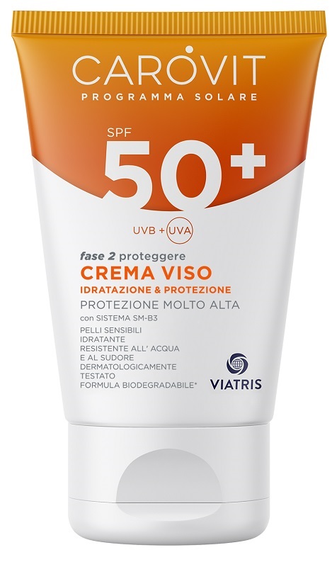 CAROVIT PROGRAMMA SOLARE CREMA VISO SPF50+ 50 ML - Farmacia-flash.it