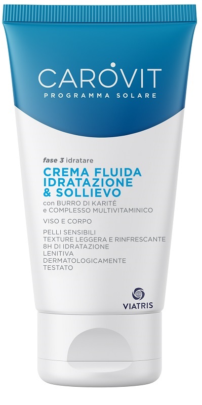 CAROVIT PROGRAMMA SOLARE CREMA FLUIDA IDRATAZIONE & SOLLIEVO 150 ML - Farmacia-flash.it