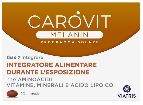 CAROVIT MELANIN PROGRAMMA SOLARE 20 CAPSULE - Farmacia-flash.it