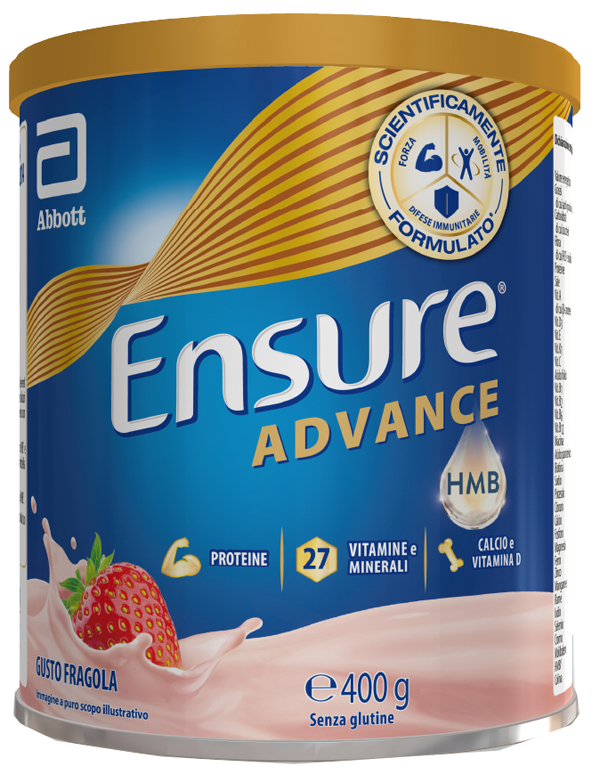 ENSURE ADVANCE FRAGOLA 400 G - Farmacia-flash.it
