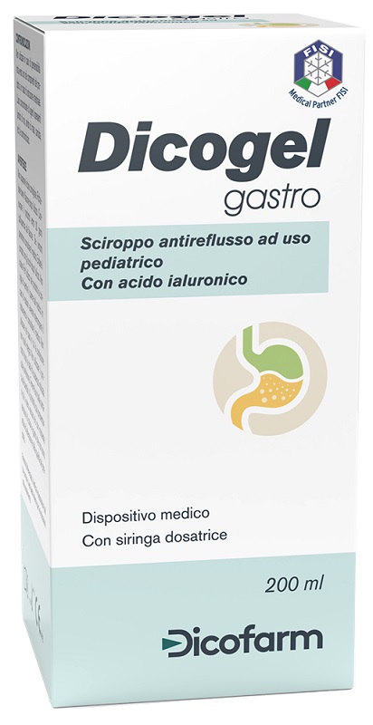 SCIROPPO ANTIREFLUSSO PEDIATRICO DICOGEL GASTRO 200 ML - Farmacia-flash.it
