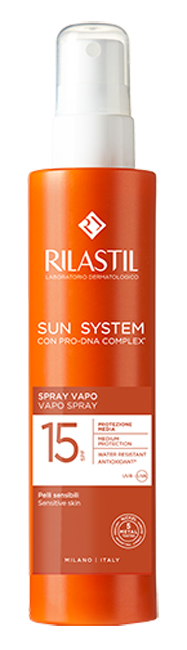 RILASTIL SUN SYSTEM SPRAY VAPO SPF15 200 ML - Farmacia-flash.it