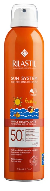 RILASTIL SUN SYSTEM BABY TRANSPARENT SPRAY SPF50+ 200 ML - Farmacia-flash.it