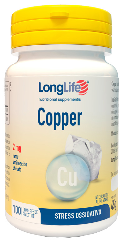 LONGLIFE COPPER 100 COMPRESSE RIVESTITE - Farmacia-flash.it