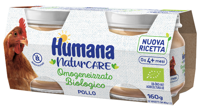 HUMANA OMOGENEIZZATO POLLO BIOLOGICO 2 PEZZI 80 G - Farmacia-flash.it