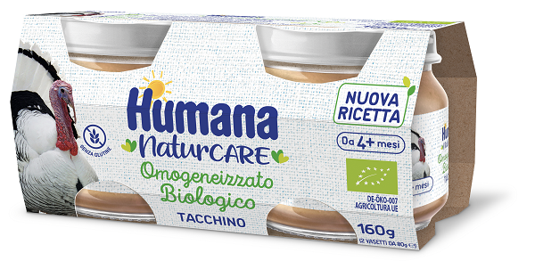 HUMANA OMOGENEIZZATO TACCHINO BIO 2 VASETTI DA 80 G - Farmacia-flash.it