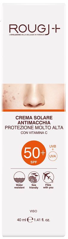 ROUGJ SOLARE SPF50+ VISO ANTIMACCHIA VITAMINA C 40 ML - Farmacia-flash.it