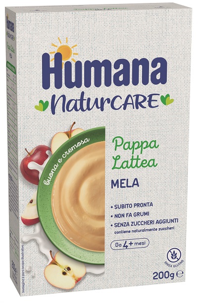 HUMANA PAPPA LATTEA MELA 200 G - Farmacia-flash.it