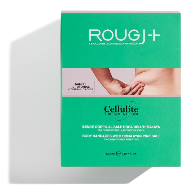 ROUGJ CELLULITE TRATTAMENTO SPA BENDE CORPO AL SALE ROSA DELL'HIMALAYA 2 PEZZI 120 ML - Farmacia-flash.it