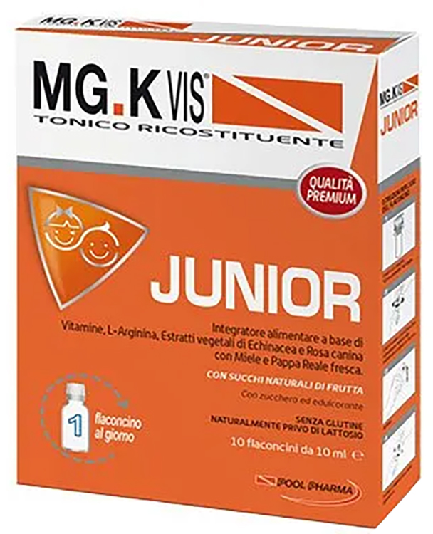 MGK VIS TONICO RICOSTITUENTE JUNIOR 10 FLACONCINI DA 10 ML - Farmacia-flash.it