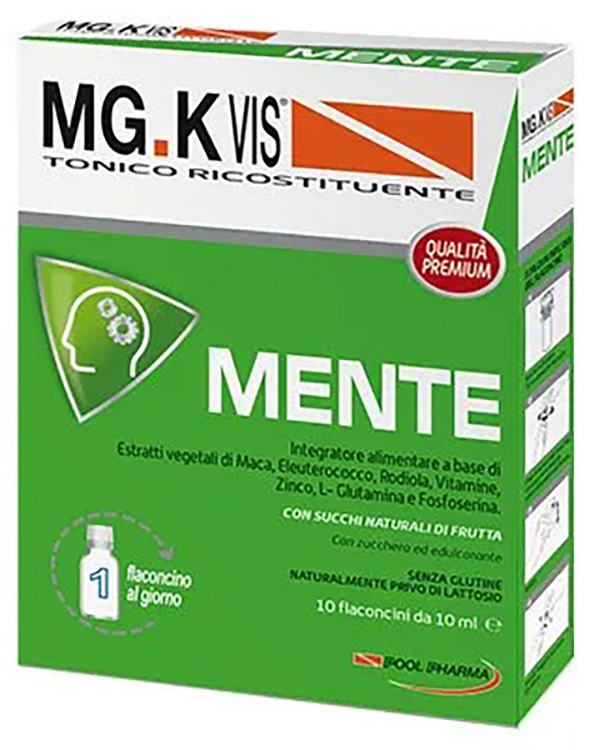 MGK VIS TONICO RICOSTITUENTE MENTE 10 FLACONCINI DA 10 ML - Farmacia-flash.it
