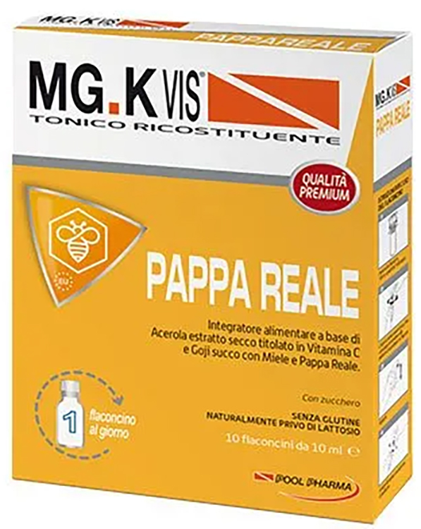 MGK VIS TONICO RICOSTITUENTE PAPPA REALE 10 FLACONCINI DA 10 ML - Farmacia-flash.it