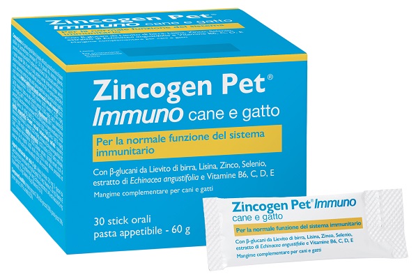 ZINCOGEN PET IMMUNO PASTA 30 STICK - Farmacia-flash.it