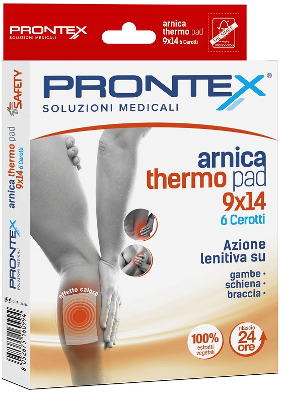 CEROTTO PRONTEX ARNICA THERO PAD 9 X 14 6 PEZZI - Farmacia-flash.it