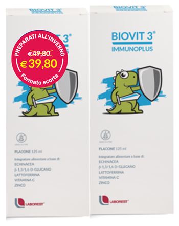 BIOVIT 3 IMMUNOPLUS MULTIPACK 125 ML X 2 - Farmacia-flash.it