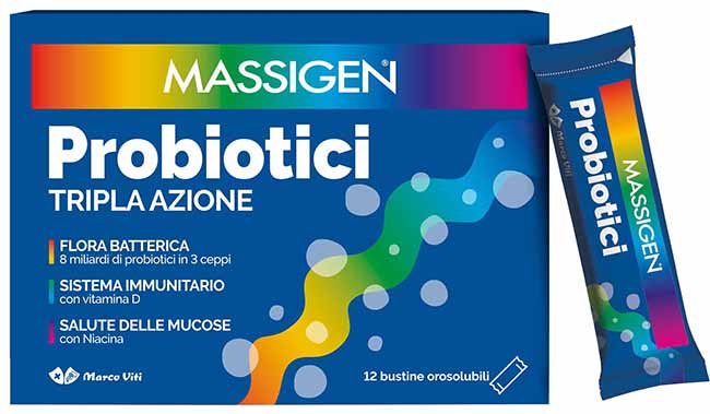 MASSIGEN PROBIOTICI 12 STICKPACK - Farmacia-flash.it
