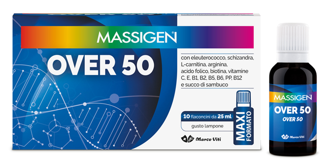 MASSIGEN OVER 50 10 FLACONI DA 25 ML - Farmacia-flash.it