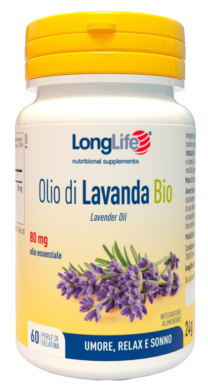 LONGLIFE OLIO DI LAVANDA BIO 60 PERLE DI GELATINA - Farmacia-flash.it