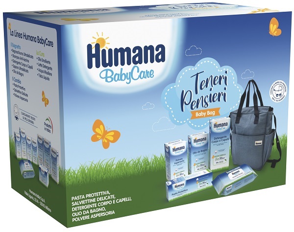 TENERI PENSIERI BABY BAG BABY CARE PASTA PROTETTIVA 100 ML + DETERGENTE CORPO E CAPELLI 300 ML + SALVIETTINE DELICATE 72 PEZZI + POLVERSE ASPERSORIA 150 G + OLIO DA BAGNO 200 ML - Farmacia-flash.it
