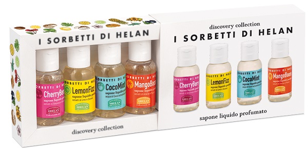 I SORBETTI DI HELAN CHERRYBERRY DISCOVERY KIT SAPONI LIQUIDI 4 PEZZI DA 25 ML - Farmacia-flash.it