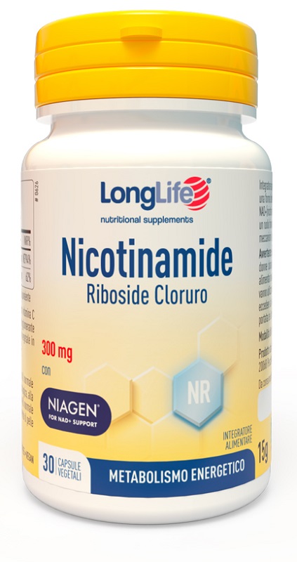 LONGLIFE NICOTINAMIDE RIBOSIDE CLORURO 30 CAPSULE DA 500 MG - Farmacia-flash.it