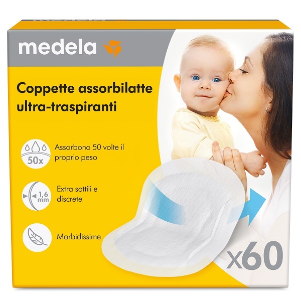 COPPETTE ASSORBILATTE ULTRA-TRASPIRANTI 60 PEZZI - Farmacia-flash.it