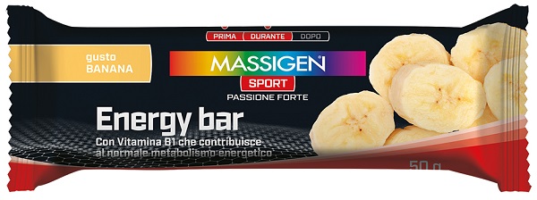 MASSIGEN SPORT ENERGY BARRETTA BANANA 50 G - Farmacia-flash.it