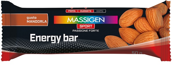 MASSIGEN SPORT ENERGY BARRETTA MANDORLA 50 G - Farmacia-flash.it