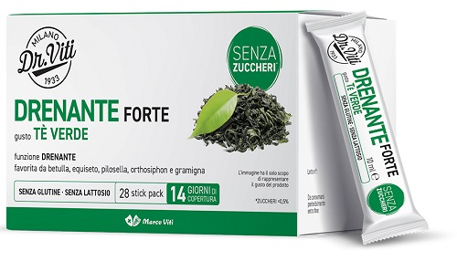 DR VITI DRENANTE FORTE TE VERDE 28 STICK PACK SENZA ZUCCHERI - Farmacia-flash.it