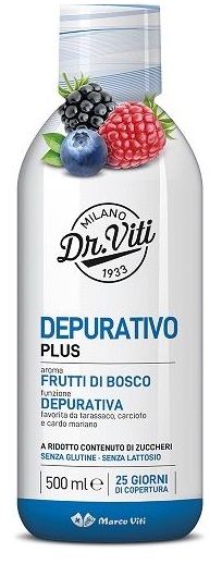 DR VITI DEPURATIVO PLUS FRUTTI DI BOSCO 500 ML SENZA ZUCCHERI - Farmacia-flash.it