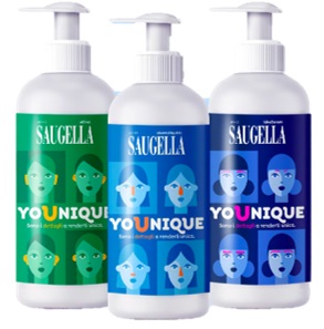 SAUGELLA YOUNIQUE BUNDLE 1 DERMOLIQUIDO 200 ML + 1 ATTIVA 200 ML + 1 IDRASERUM 200 ML - Farmacia-flash.it