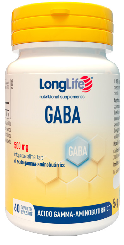 LONGLIFE GABA 500MG 60 TAVOLETTE RIVESTITE - Farmacia-flash.it