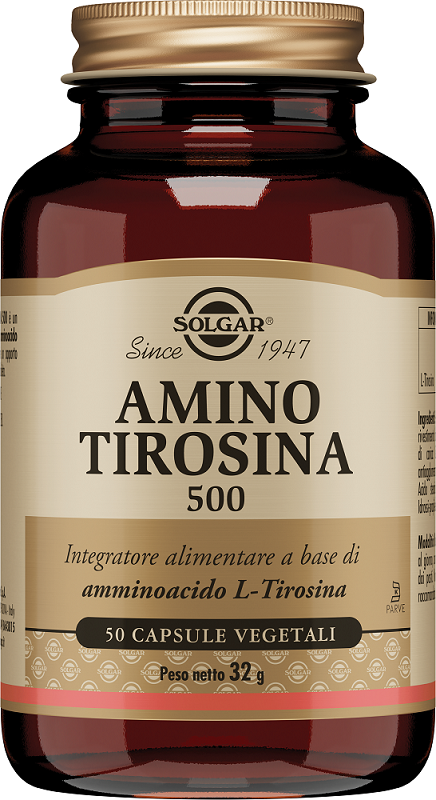 AMINO TIROSINA 500 50 CAPSULE VEGETALI - Farmacia-flash.it