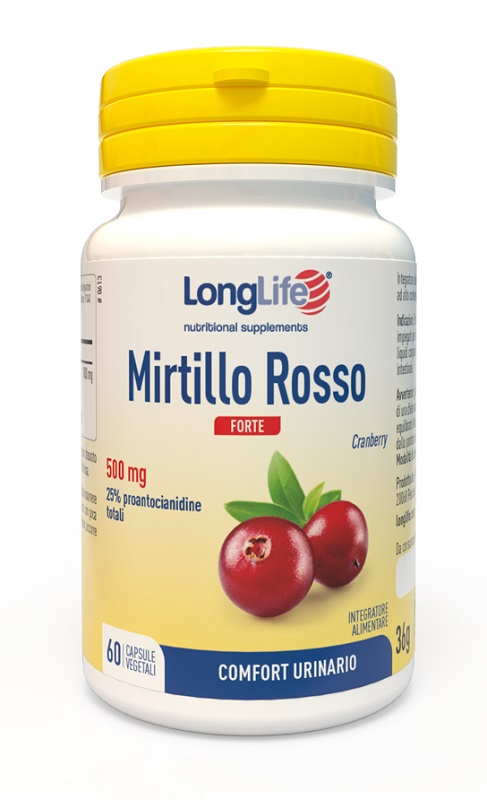LONGLIFE MIRTILLO ROSSO FORTE 60 CAPSULE VEGETALI - Farmacia-flash.it
