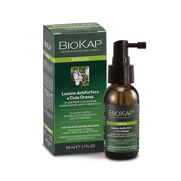 BIOKAP LOZIONE ANTIFORFORA E CUTE GRASSA NF 50 ML - Farmacia-flash.it