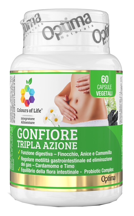 COLOURS OF LIFE GONFIORE TRIPLA AZIONE 60 CAPSULE - Farmacia-flash.it