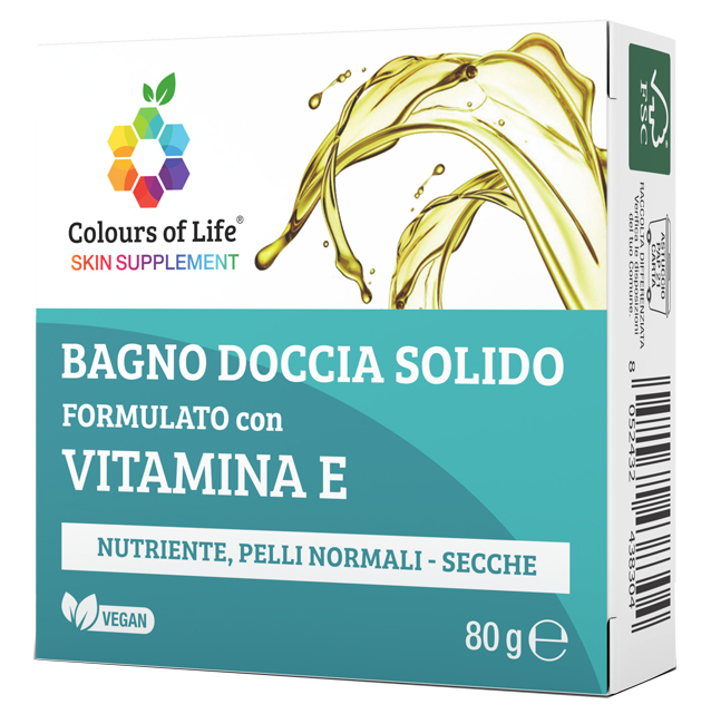 COLOURS OF LIFE VITAMINA E BAGNO DOCCIA SOLIDO 80 G - Farmacia-flash.it