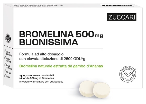 BROMELINA 500 BUONISSIMA 30 COMPRESSE - Farmacia-flash.it