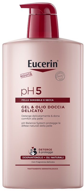 EUCERIN GEL & OLIO DOCCIA DELICATO 1 LITRO - Farmacia-flash.it