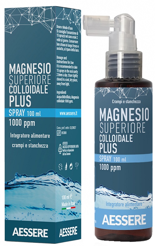 MAGNESIO SUPERIORE COLLOIDALE PLUS SPRAY 1000 PPM 100 ML - Farmacia-flash.it