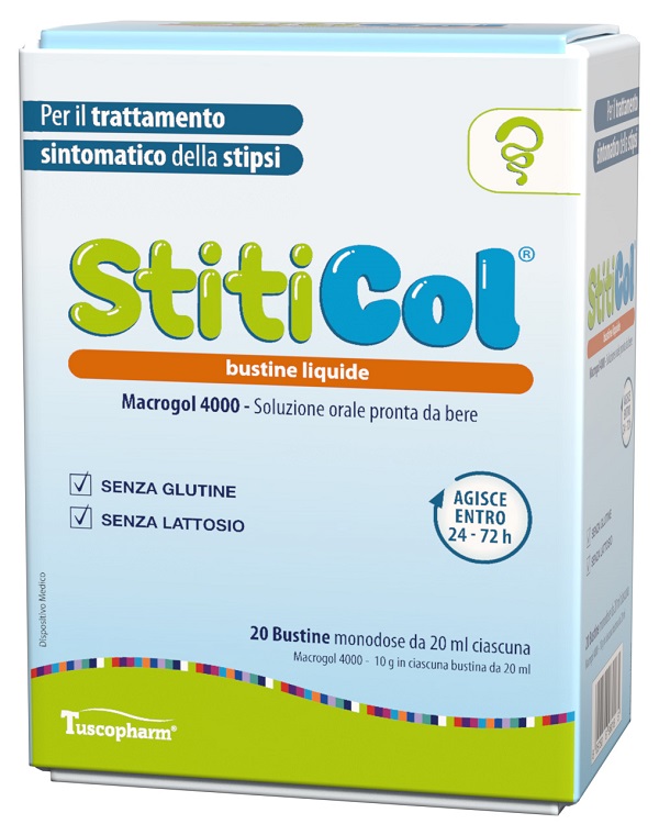 STITICOL 20 BUSTINE DA 20 ML SENZA GLUTINE SENZA LATTOSIO - Farmacia-flash.it