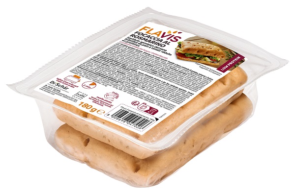FLAVIS FOCACCIA ROSMARINO 2 PEZZI DA 90 G - Farmacia-flash.it