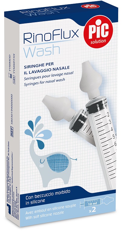 RINOFLUX WASH SIRINGHE LAVAGGIO NASALE 2 PEZZI - Farmacia-flash.it
