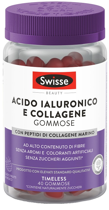 SWISSE ACIDO IALURONICO & COLLAGENE 40 GOMMOSE - Farmacia-flash.it