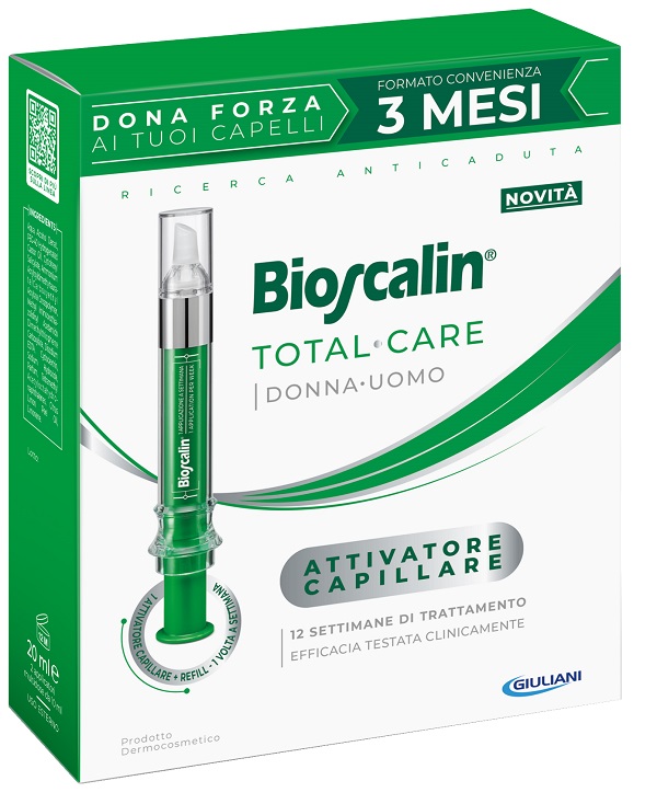 BIOSCALIN TOTAL CARE ATTIVATORE CAPILLARE 2 APPLICATORI MULTIDOSE X 10 ML - Farmacia-flash.it