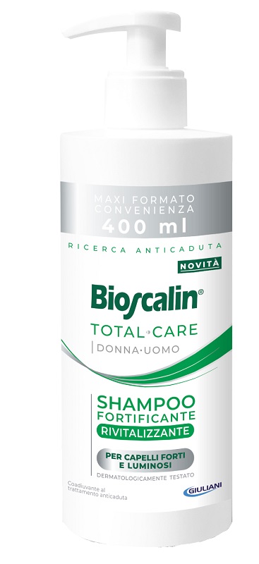 BIOSCALIN TOTAL CARE SHAMPOO FORTIFICANTE RIVITALIZZANTE 400 ML - Farmacia-flash.it