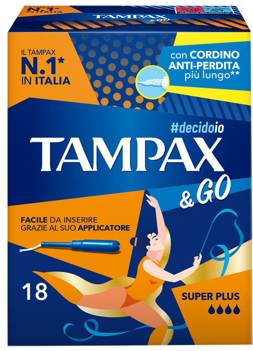 TAMPAX &GO SUPER PLUS 18 PEZZI - Farmacia-flash.it