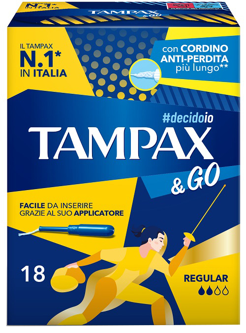 TAMPAX &GO REGULAR 18 PEZZI - Farmacia-flash.it