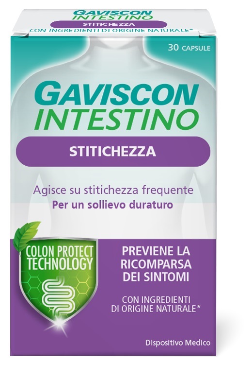 GAVISCON INTESTINO STITICHEZZA 30 CAPSULE - Farmacia-flash.it
