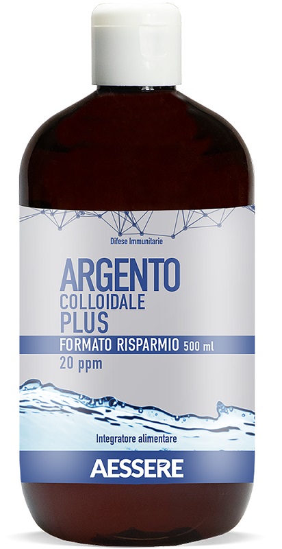 ARGENTO COLLOIDALE PLUS 20PPM 500 ML FORMATO RISPARMIO - Farmacia-flash.it